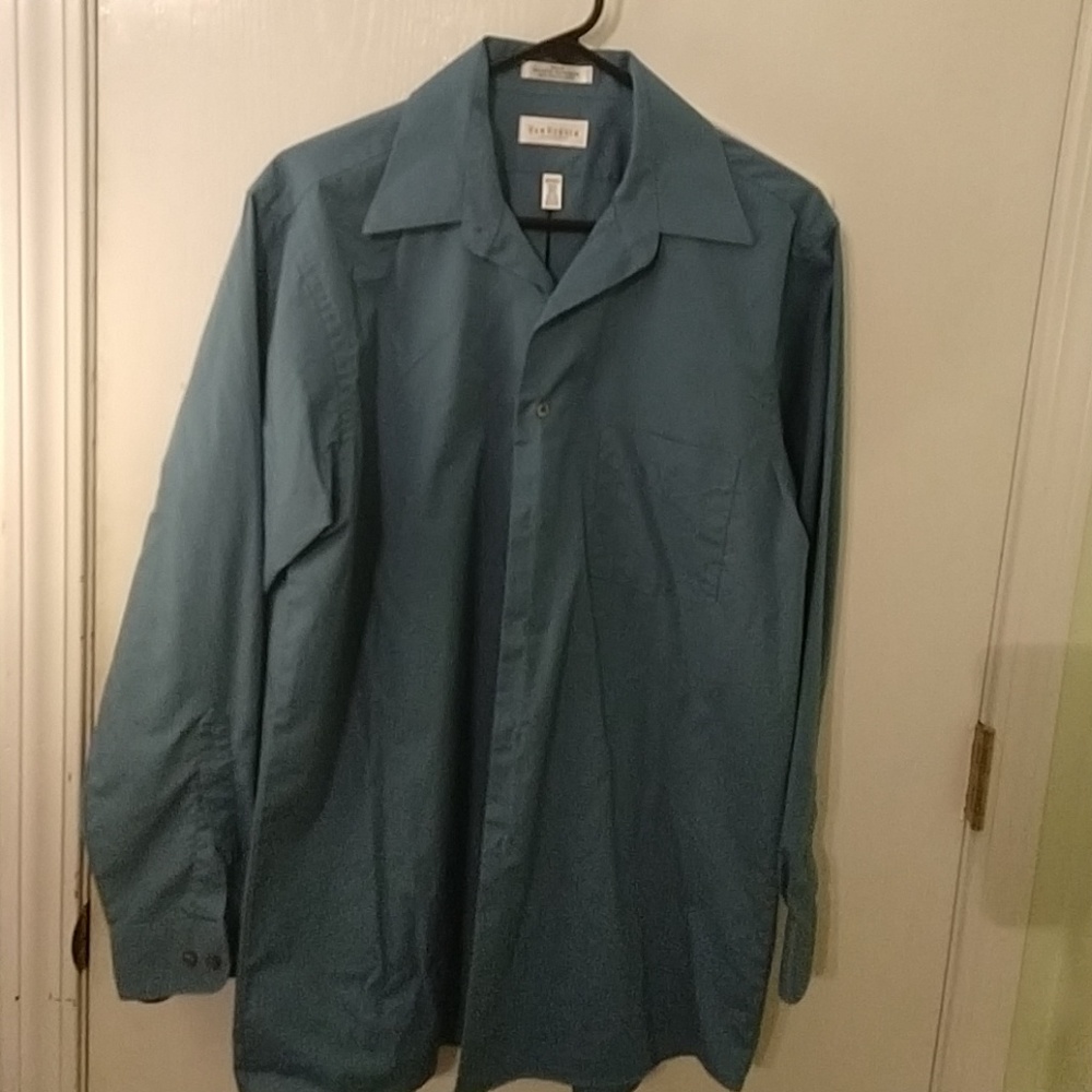 Green button up